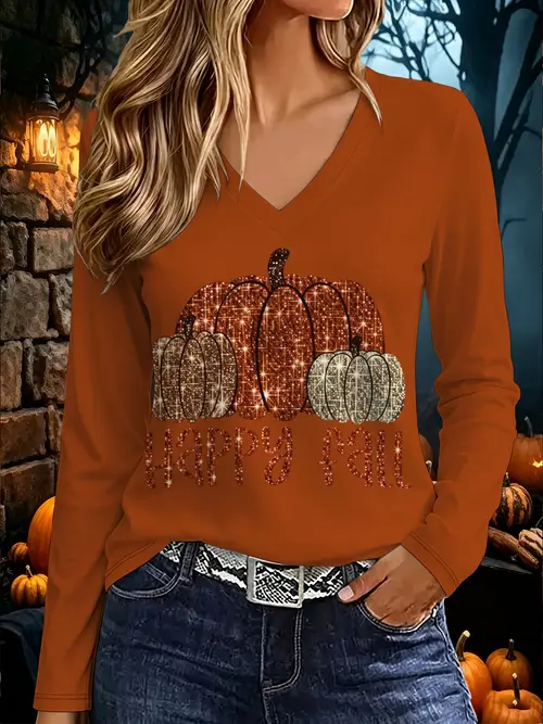 Abstract Base Instrument autumn tops for women sold on Temu United States