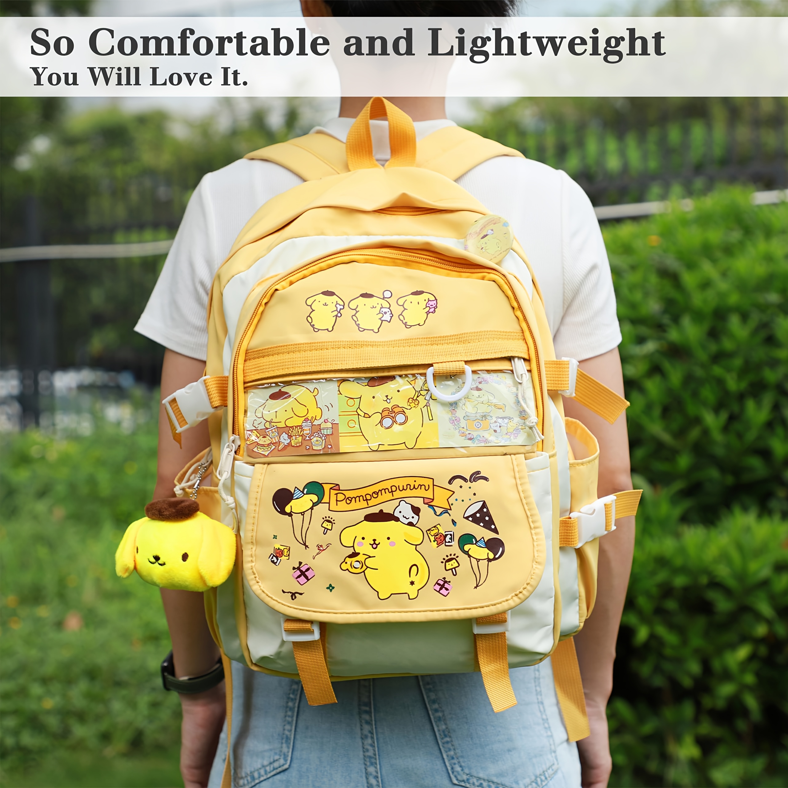 official pom pom school backpack compatible - Temu