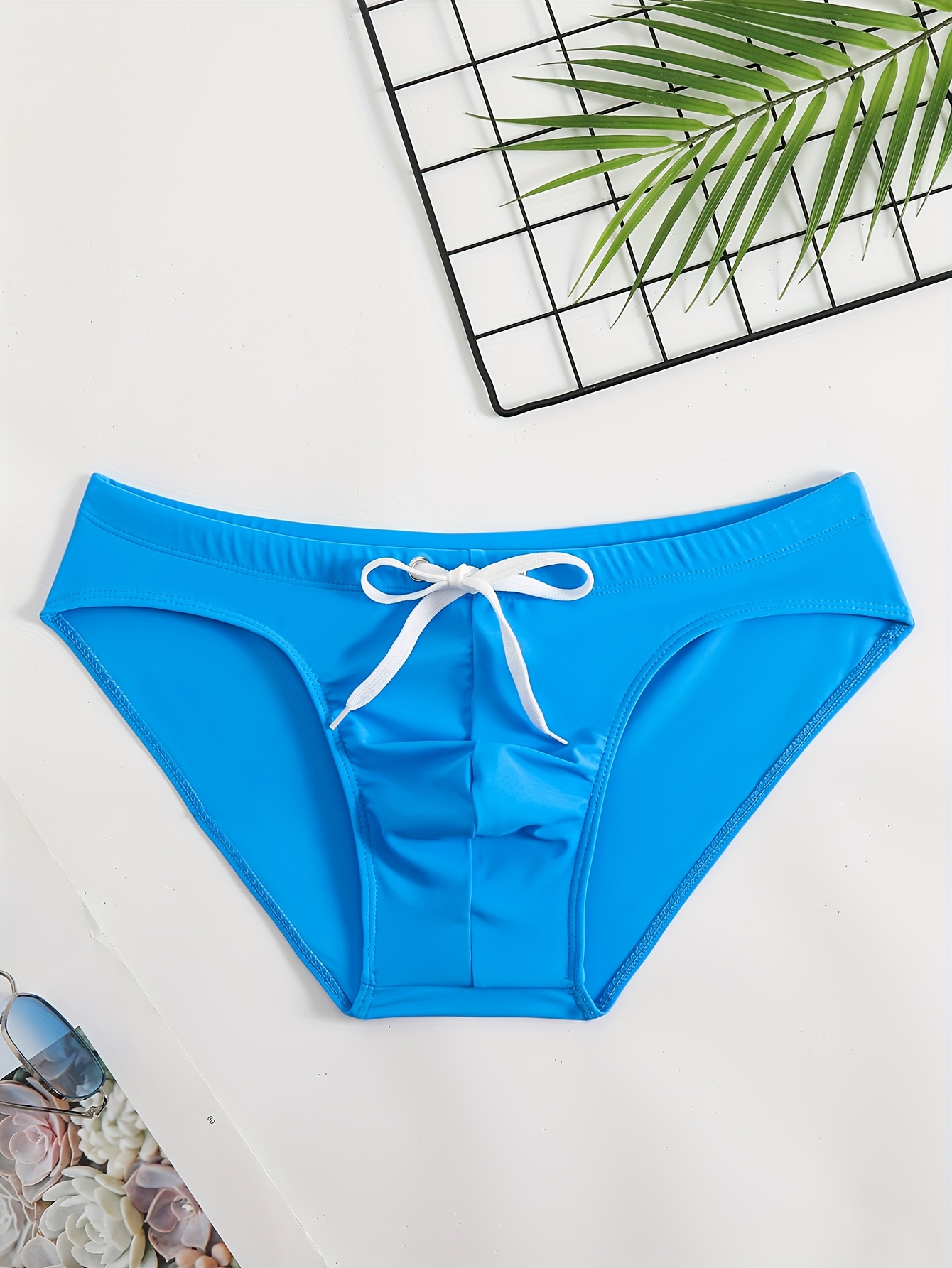 costume bagno a asciugatura rapida coulisse nylon blu Temu Italy