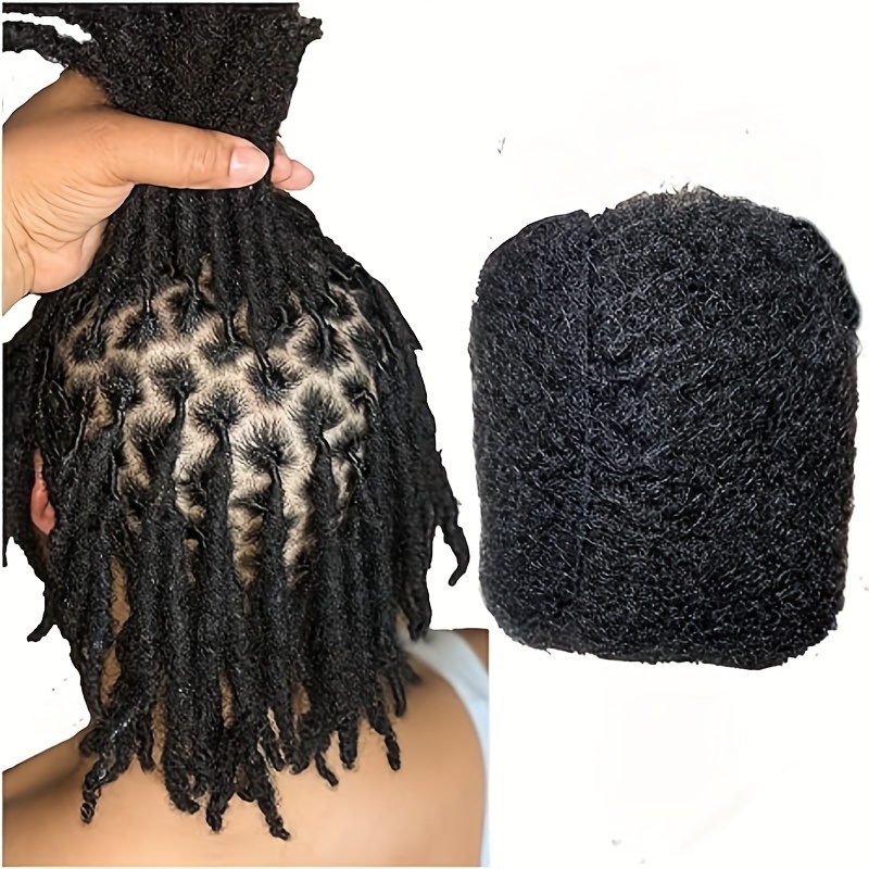 

8 Inch Black Real Hair Crochet Weft For Men And Women - Universal Fit For All Hair Types