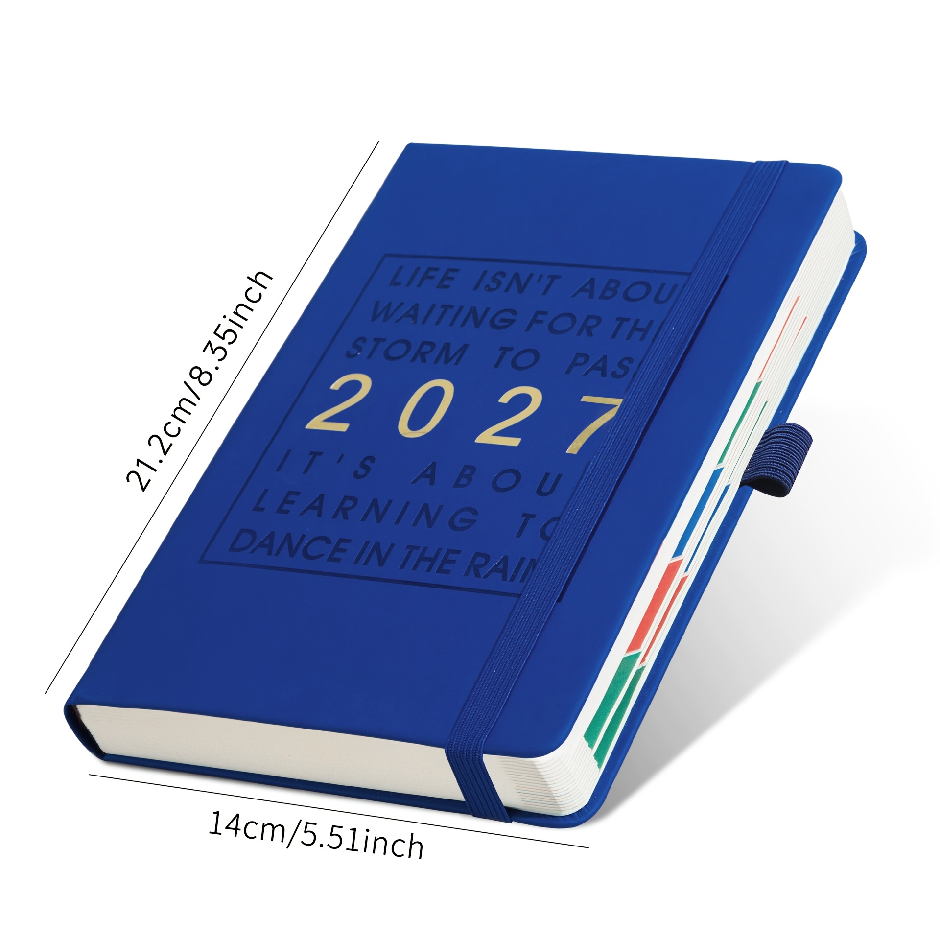 TEMU 1pc, 2027 Schedule Book, A5 Notebook, 1 Page A Day, Each Page Marked With Time And Date, Total 160-320 Pages, Used For Daily Work Records,
