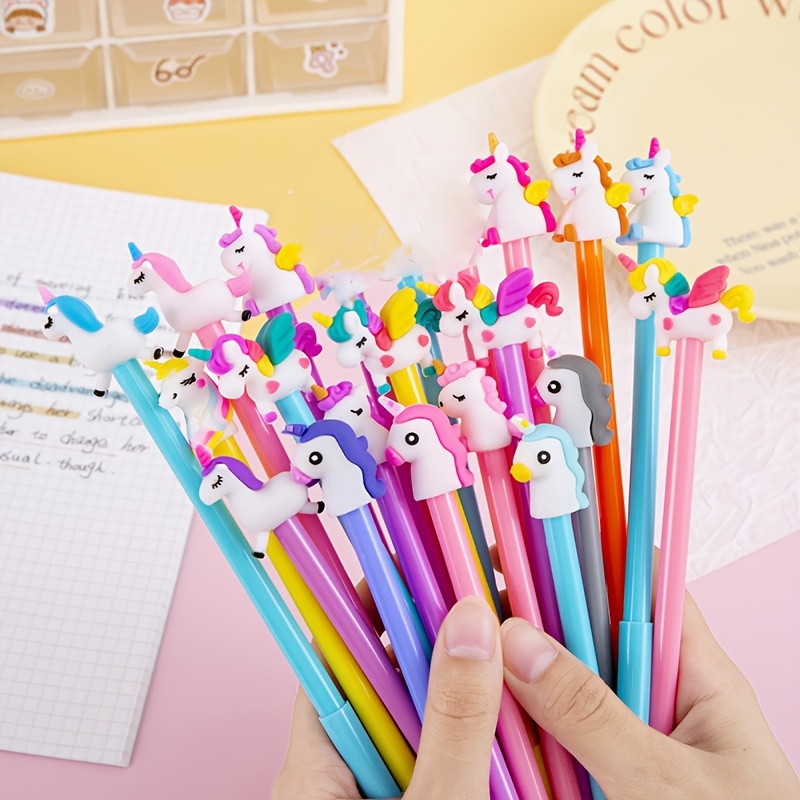Random 12pcs Assorted Pony Gel Pens