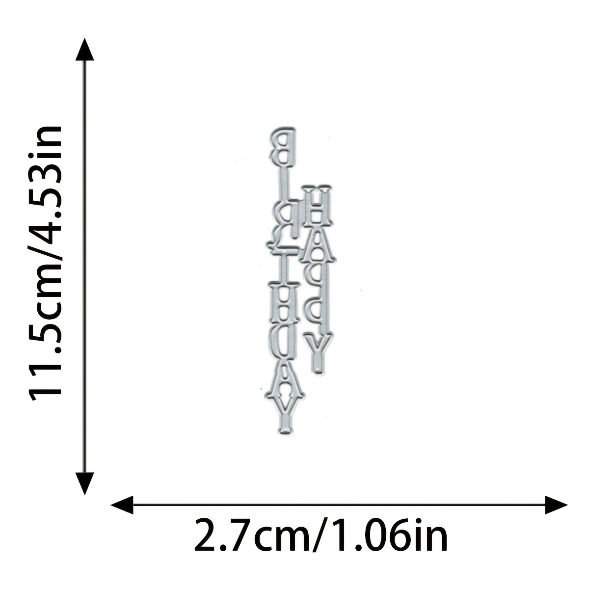New Arrival Of Happy Birthday Letter Cutting Dies For Birthday Card Making And Embossing Molds
