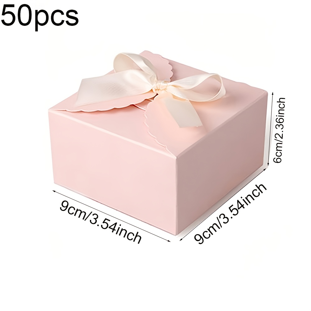 TEMU 50 pezzi/confezione Scatola regalo creativa per feste, confezione facile per scatole regalo, scatola regalo per matrimoni e damigelle con