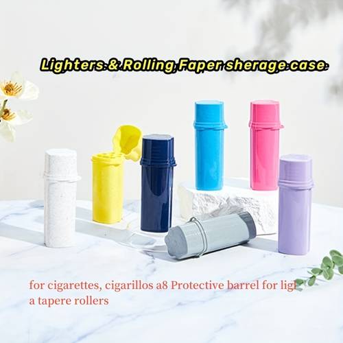 a practical storage box with 6 holes made from and lightweight materials resistant to pressure and odor it serves as a waterproof container for storing rolled paper lighters and pre rolled tubes suitable for household tools christmas gifts