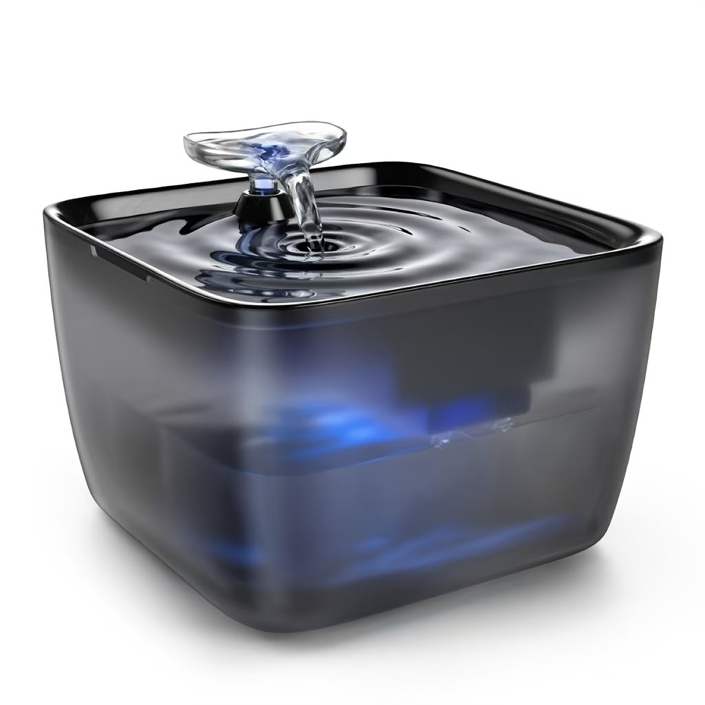 TEMU 8l Large Capacity Automatic Pet Water Fountain Dispenser Suitable For , Operation With Anti-dry Shut-off System, Level Monitor, Easy-clean