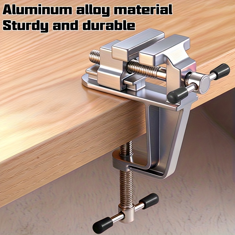 Portable Aluminum Alloy Table Vise – Adjustable Small Bench Clamp For Woodworking, Crafts, Jewelry & DIY Projects