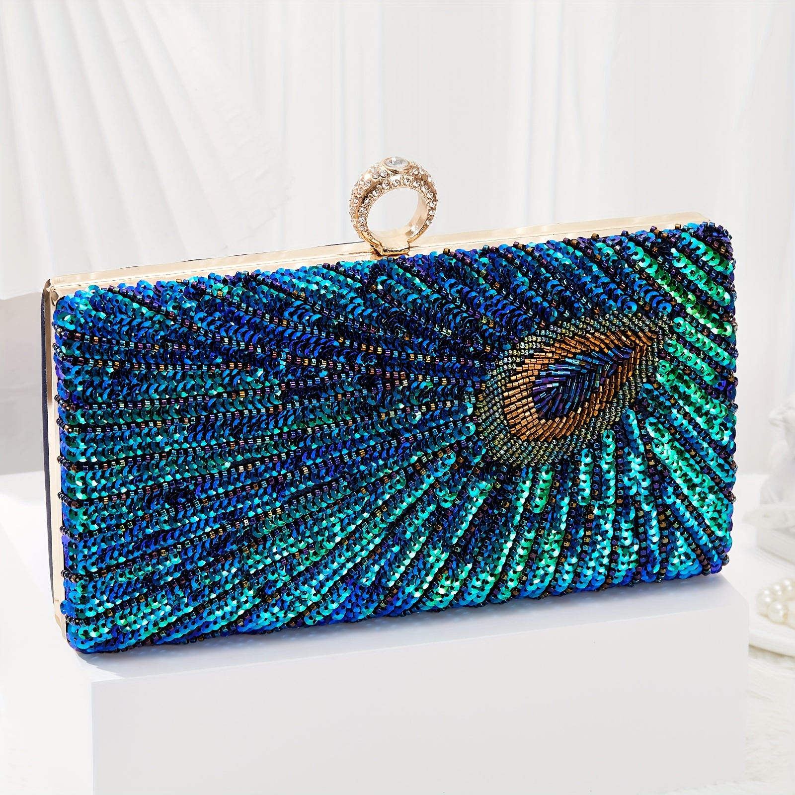 Mujer Bolso De Noche Mano Para Fiesta Moda Con Lentejuelas