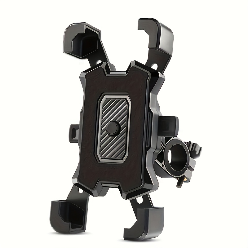 TEMU 1 Abs Material Motorcycle And Bicycle Phone Mount, 360-degree Rotation, Universal Handlebar Installation, Secure Four-claw Design, Easy Gps
