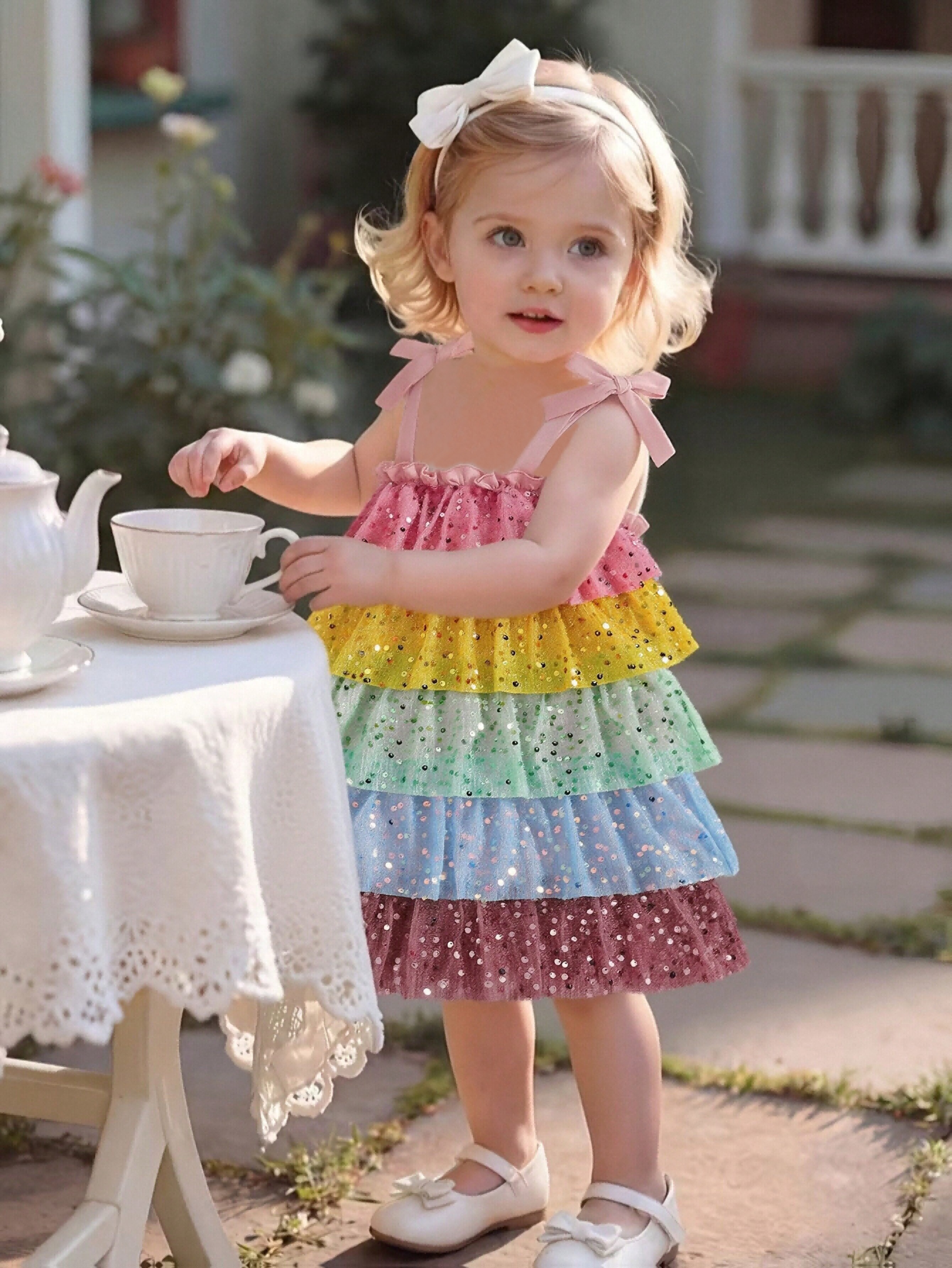 birthday dresses for 18th birthday Rainbow Party Dress – KADA BOUTIQUE CHILDREN'S CLOTHING LLC