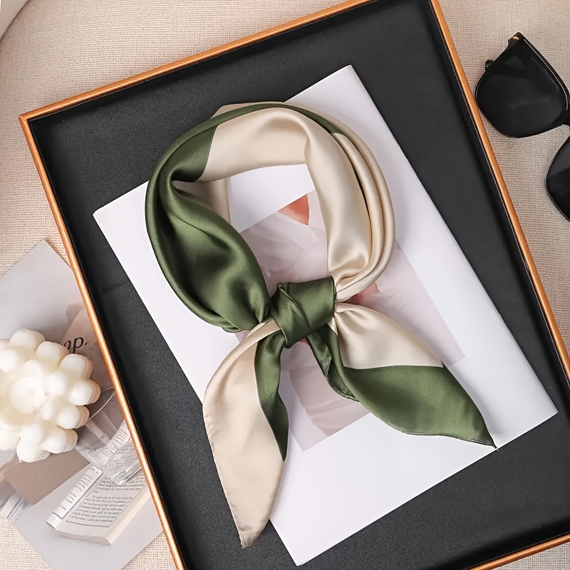 E-shop Eleganter Damen Schal mit Karomuster - Leicht, Atmungsaktiv, Grünes Mesh-Muster, Vielseitiger Halschal für Frühling Sommer, Lässiges