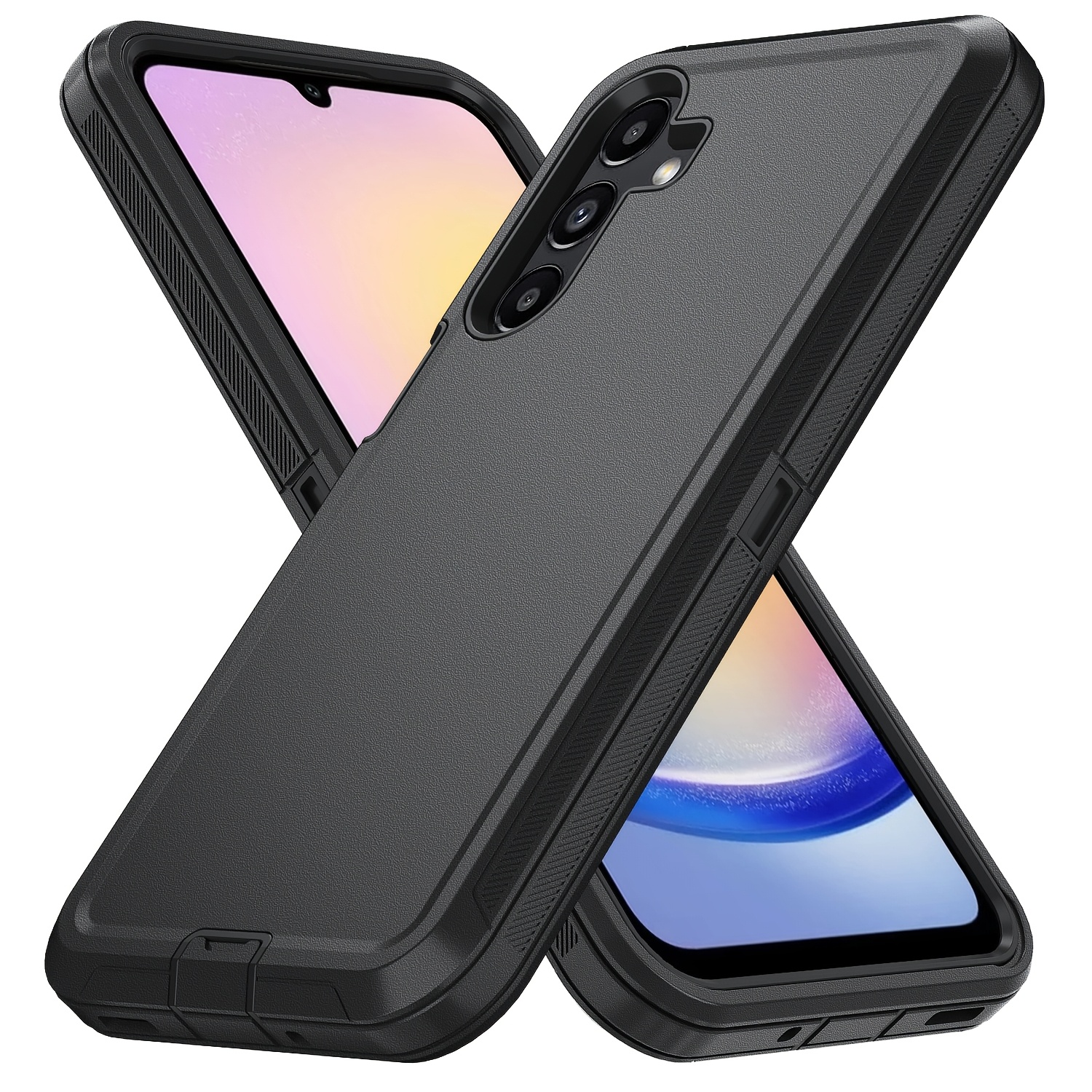 TEMU para Teléfono - Adecuada para Samsung Galaxy A17, Estructura de 3 Capas con Cubierta a Prueba de Polvo, Material TPU+, Reforzada para Teléfono,