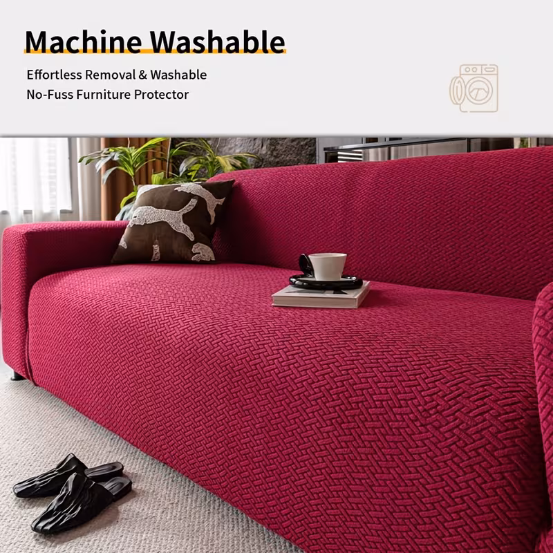 1pc elastic sofa cover minimalist style use machine washable pet friendly elastic home decor suitable for offices bedrooms living rooms and other occasions Product details 6
