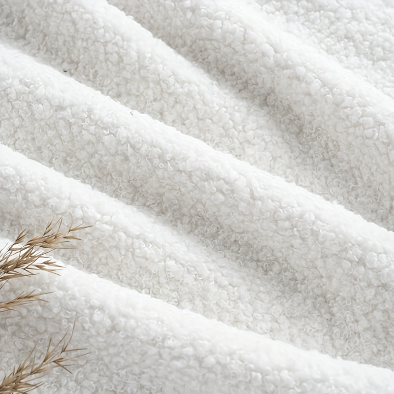 TEMU 1pc Premium Teddy Fabric, , 58"x36" - Thick Plush Material For Diy Crafts, Clothing Sewing, Pillow Covers & Sofa Decor, Machine Washable,
