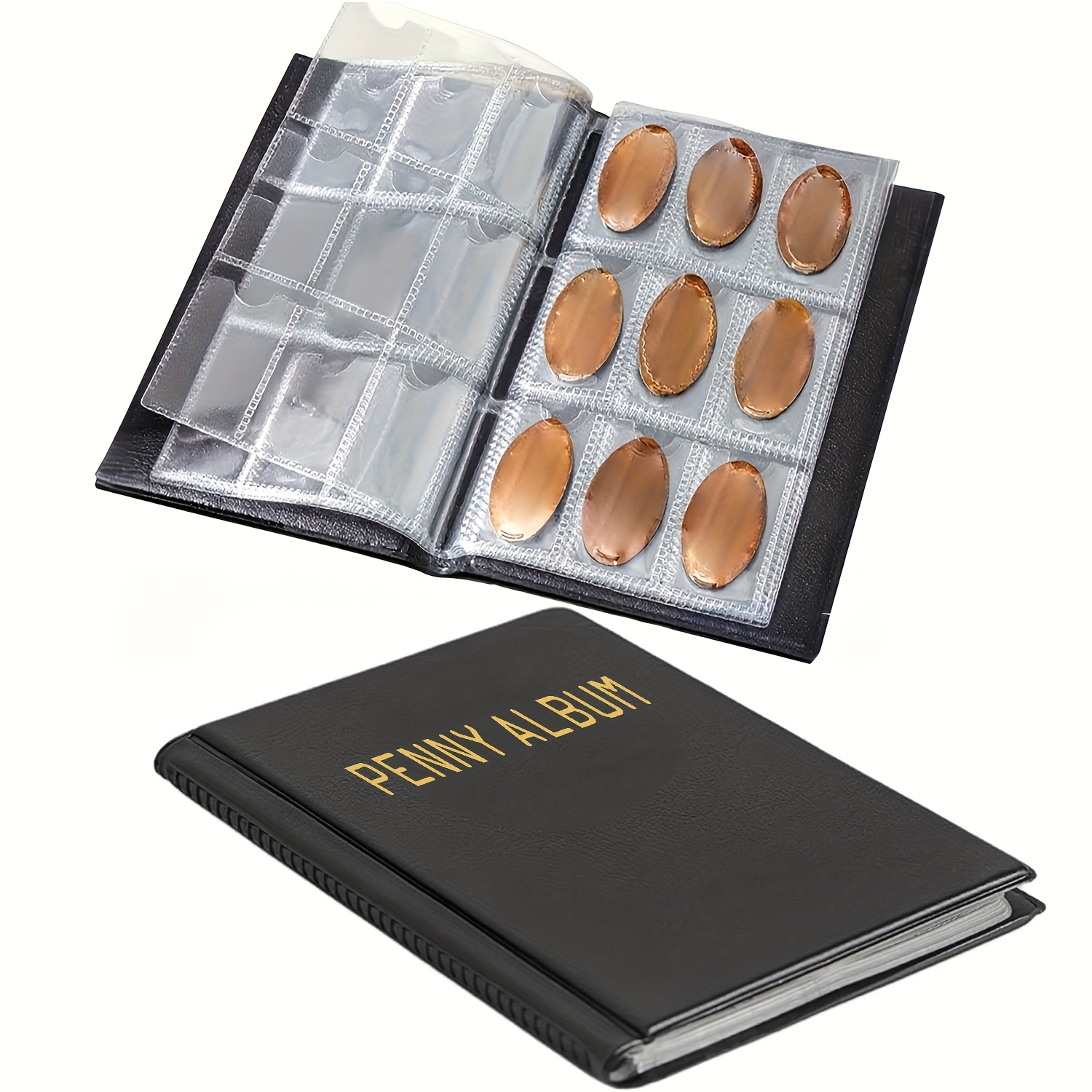 E-shop Penny-Buch mit 108 , Penny-Pressalbum, tragbares Penny-Halter-Sammelbuch für