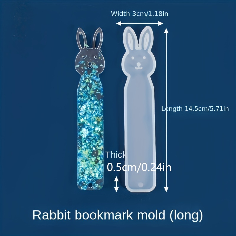 1pc Silicone Animal Shape Bookmark Mold, Resin Casting Tool With Tassels Pendants For Jewelry Handmade Art Craft Making