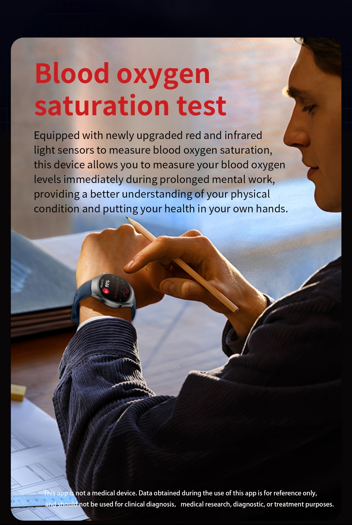 2026     watch 1 43 inch high definition full   supports wireless calls voice   one click sos for help 100 sports   remote monitoring fitness tracking suitable for   phones and for iphone Product details 11