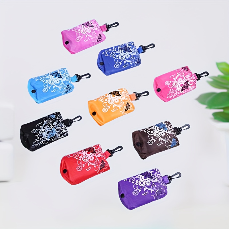 

Portable Butterfly Love Flower Folding Luggage Handbags, Lightweight, Colorful, Convenient Storage Bags For Daily Commute