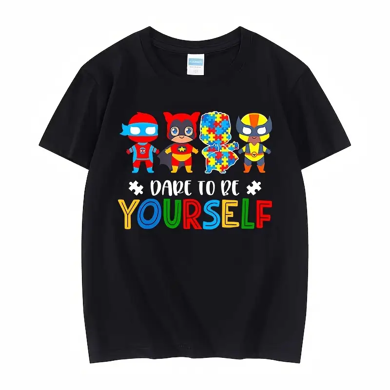 Embrace Differences Autism Awareness Superhero Kids T Shirt Embrace Differences Autism Awareness Superhero Kids T Shirt