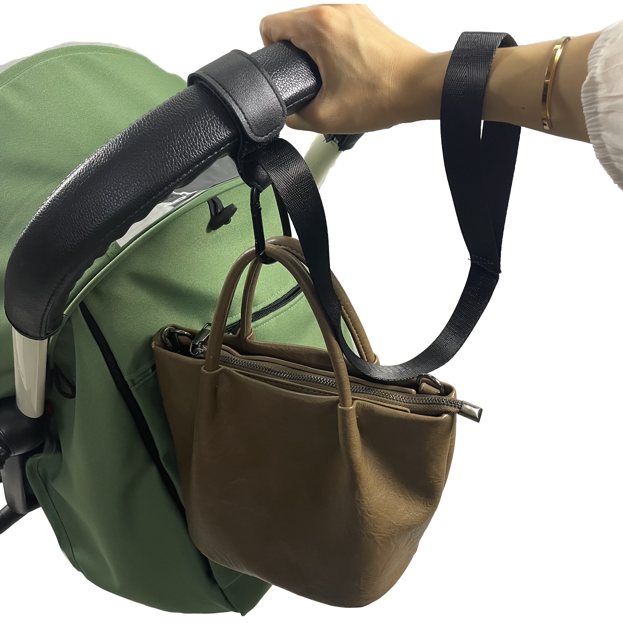 Function Leather Hook Wrist Strap for Strollers