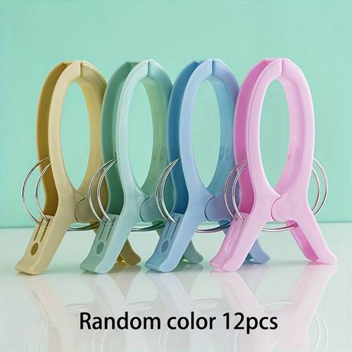 6 12pcs extra large quilting clamps 6 plastic clips for sewing binding and crafting projects 5 inch wide opening fabric secure clothes pins