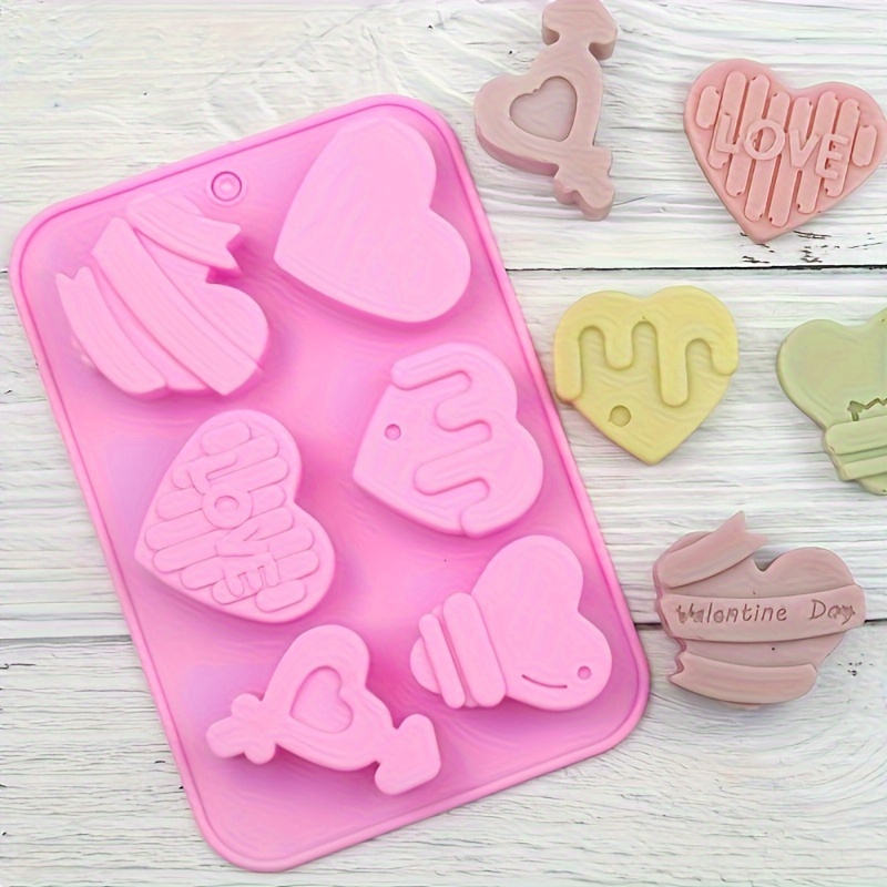 

1pc Silicone Cake Mold With 6 Shapes - Diy Mousse, Jelly & Bread Crafting