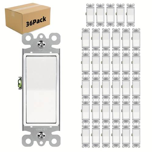 single control white no panel switch