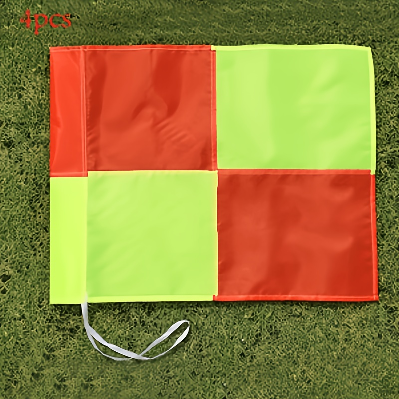 TEMU 2/4-pack Soccer Corner Flag Flags, Sports Event Markers, Base, Barrier Pole Replacement Flags, Without Poles