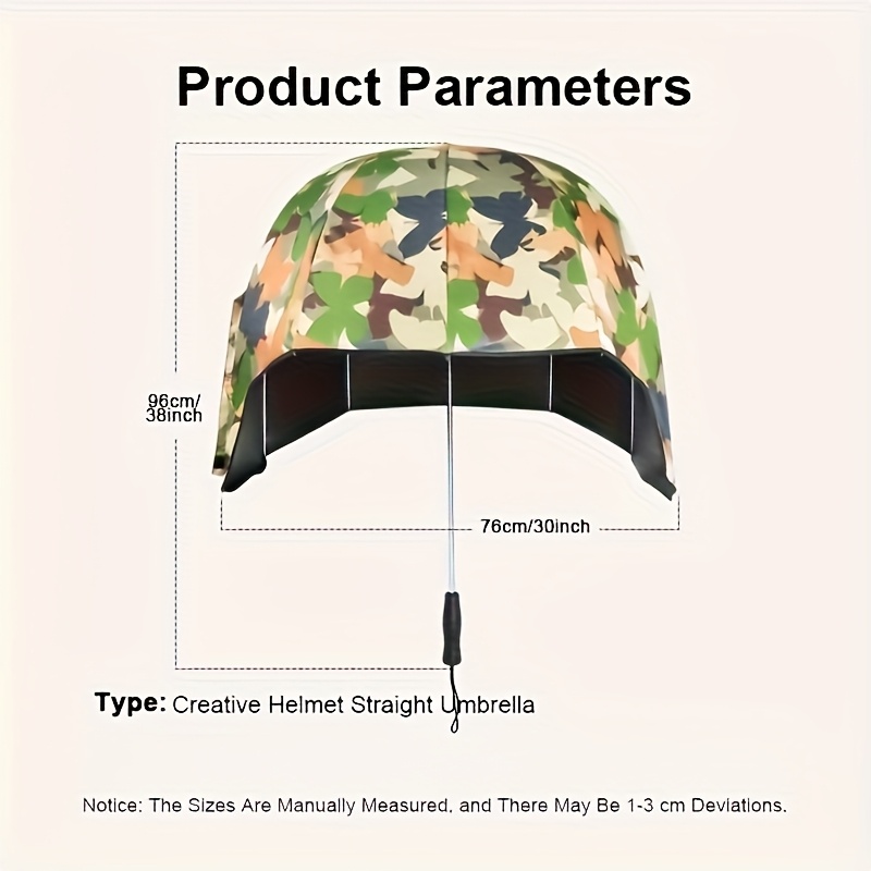 KEAPLAYEE 8-Rib All-Weather Long-Handled Umbrella - 190T Heavy-Duty Pongee Fabric, Manual Open/Close, Durable Iron Handle, Stylish & Functional for Outdoor Travel & Commuting, Outdoor Umbrella, Commuting Accessory, Fashionable Accessory, Highquality Canopy