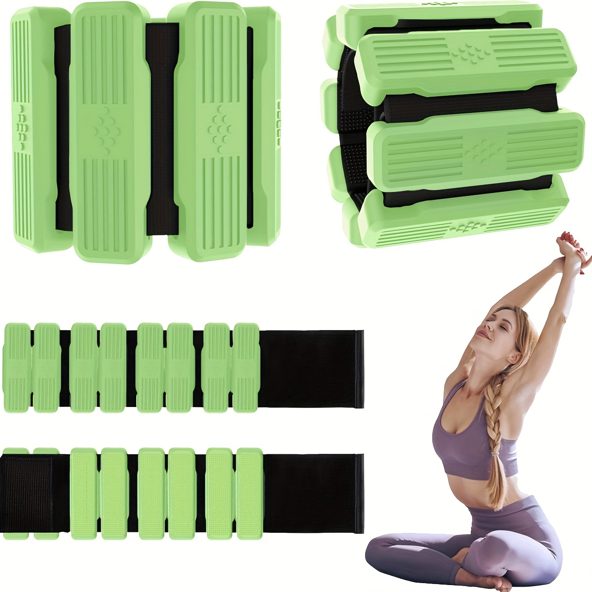 TEMU 2pcs Pilates Wrist And Ankle Weights Suitable For Women Portable Wrist And Leg Weights (0.5pound Each) Adjustable Ankle Weights Suitable For Walking Pilates Water Exercise And Fitness