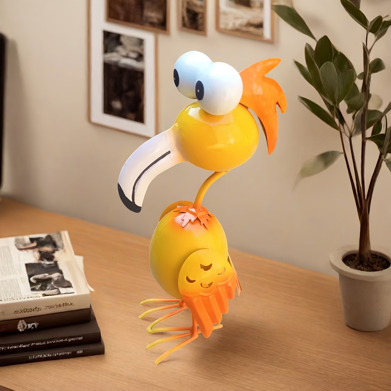 A Sculpture Decoration Is Suitable For Study Dining Table Desktop Decoration Metal Garden Lawn Decoration Without Power Decoration.