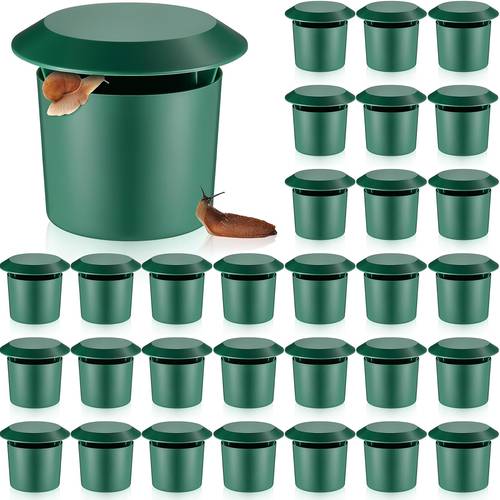 12pcs mixed set garden snail trap kit reusable plastic trap containers suitable for gardens and other an pest control tool