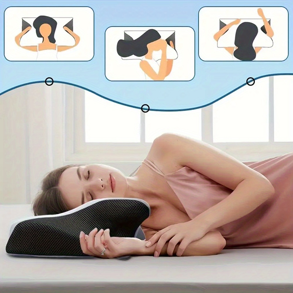 [prozračna podrška] ergonomska jastučnica za vrat | prozračna | cervikalna podrška,   | za spavanje na leđima i bokovima | za roditelje i starije osobe Detalji o proizvodu 5