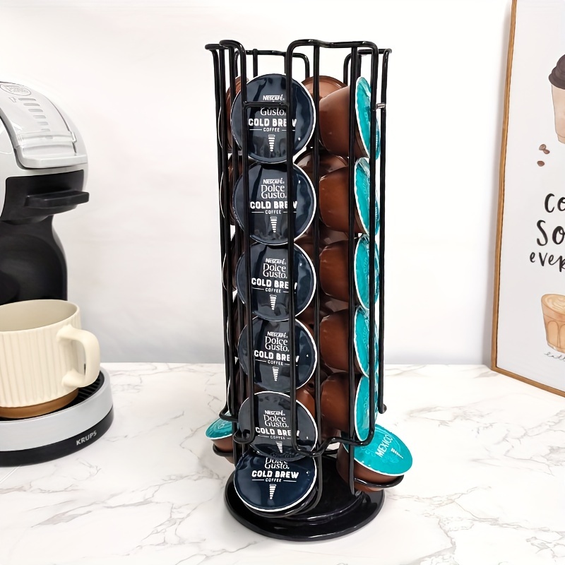 

Coffee Capsule Storage Rack Storage Organizer Suitable For Office Tea Room Kitchen Restaurant Can Hold 24 Capsules