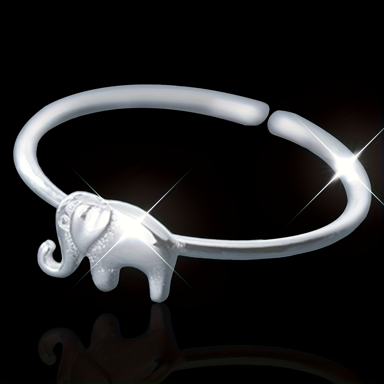 Women's 925 Silver Plated Stylish Adjustable Ring