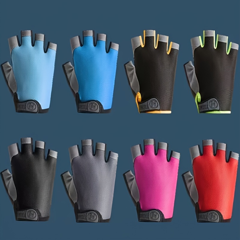 

Unisex Half Finger Gloves For Sports, Cycling, Fitness, Breathable, Shock-absorbing, Anti-slip, Non-slip Elastic Train Gloves For Spring And Summer