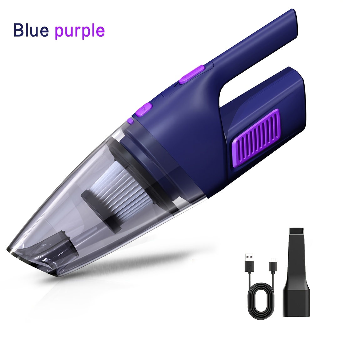 TEMU Wireless Convenient Handheld Car Vacuum Cleaner, Powerful Suction Kitchen Floor Cleaning Supplies, Usb Charging Mini Cleaning Dust Collector,