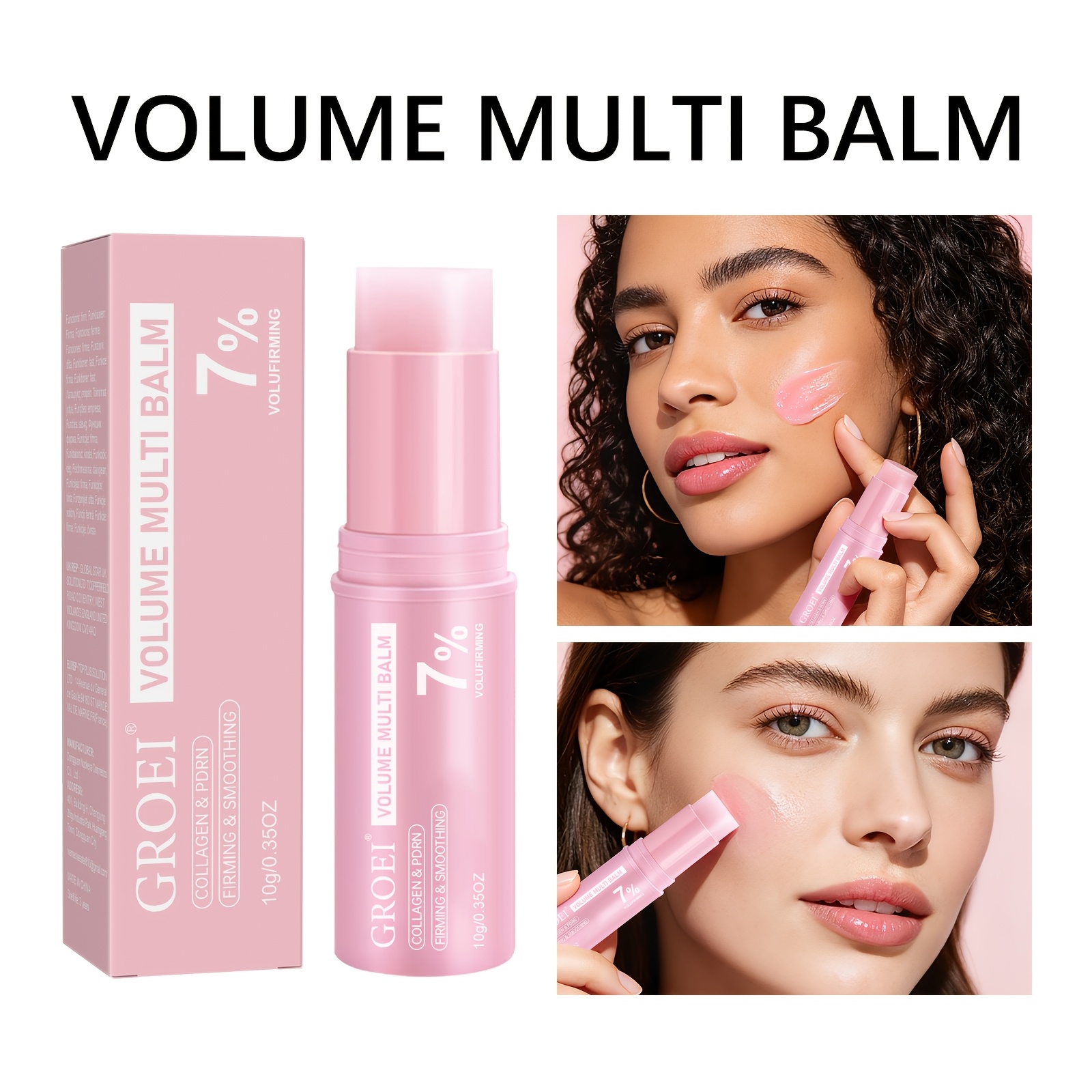 3pcs GROEI Collagen & PDRN Balm Stick for Firming & Moisturizing