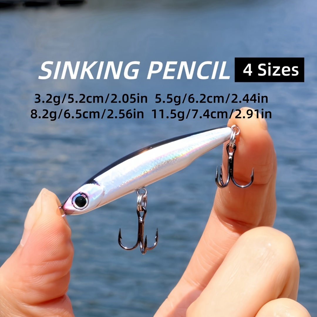 

Small Silvery Fish Lure 3g/50mm 5g/65mm 8g/65mm 12g/80mm Micro Object Full Swimming Layer Small Silvery Fish Sink Pencil 3.5g5.4g Lure Fake Lure Lure Hard Lure Simulation Lure