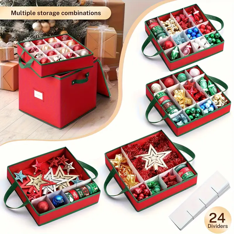 weihnachtsornament aufbewahrungsbox feiertags