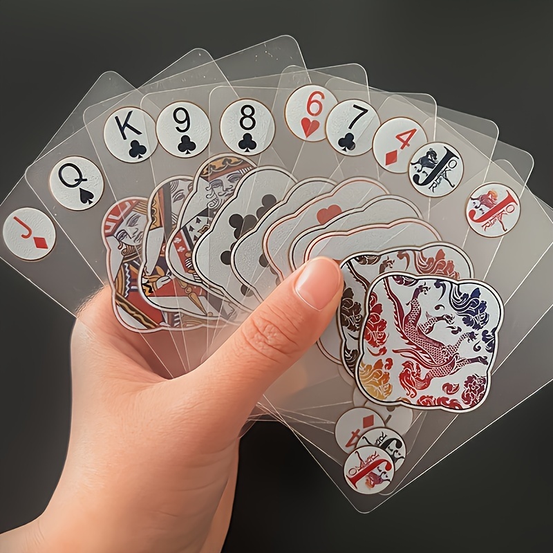creative transparent plastic poker cards waterproof pvc poker cards Product details 1