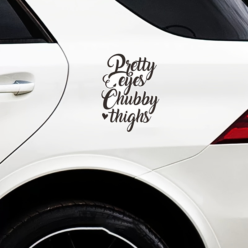 Thick Thighs Thin Patience - All Weather Decal, Vinyl Sticker, Car, Laptop,  Truck, Toolbox, Window, Tumbler, Boat, tag etc (5x5, White Holographic)