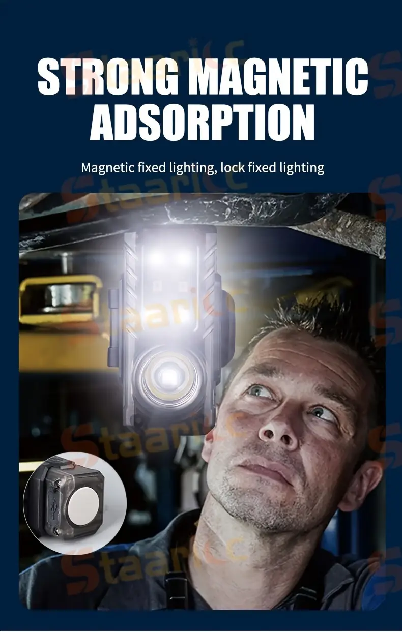 1pc super bright headlamp type c rechargeable for outdoor camping hiking fishing hunting travel details 4