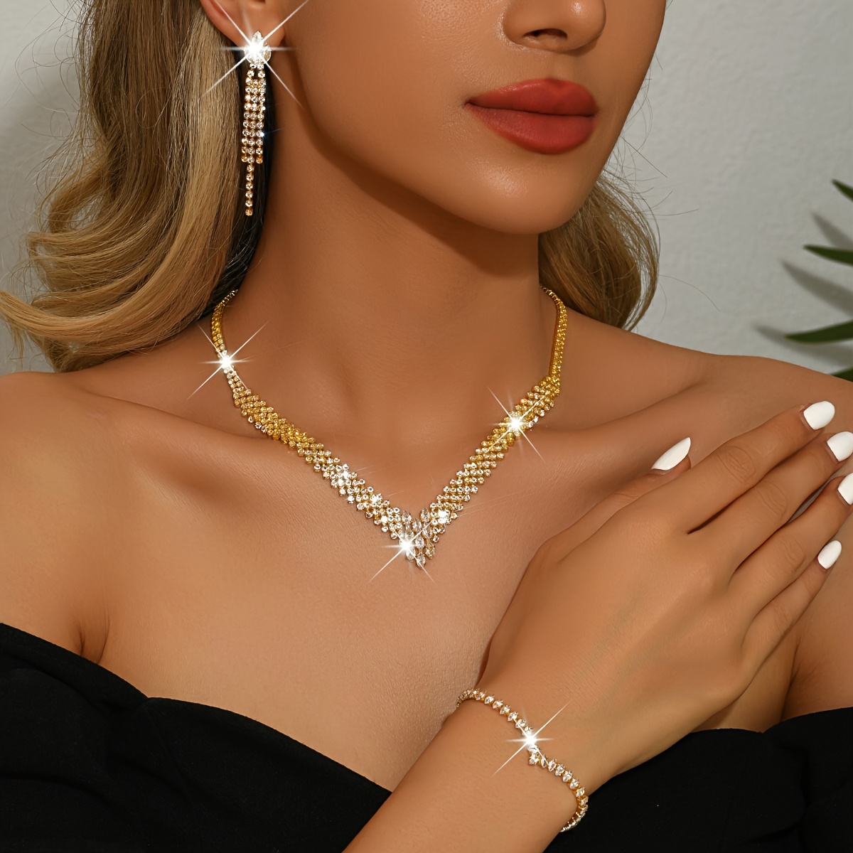 gold jewelry for prom dress Gold Prom Jewelry
