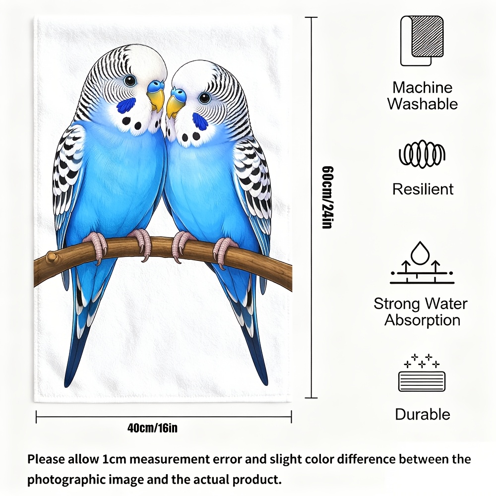 TEMU 2pcs Home Decor Towel Set 2d Flat, Tea Towels For Cooking Baking, Dish Cloths, Scouring Pads, Hand Towels, Super Soft High Absorbent Microfiber