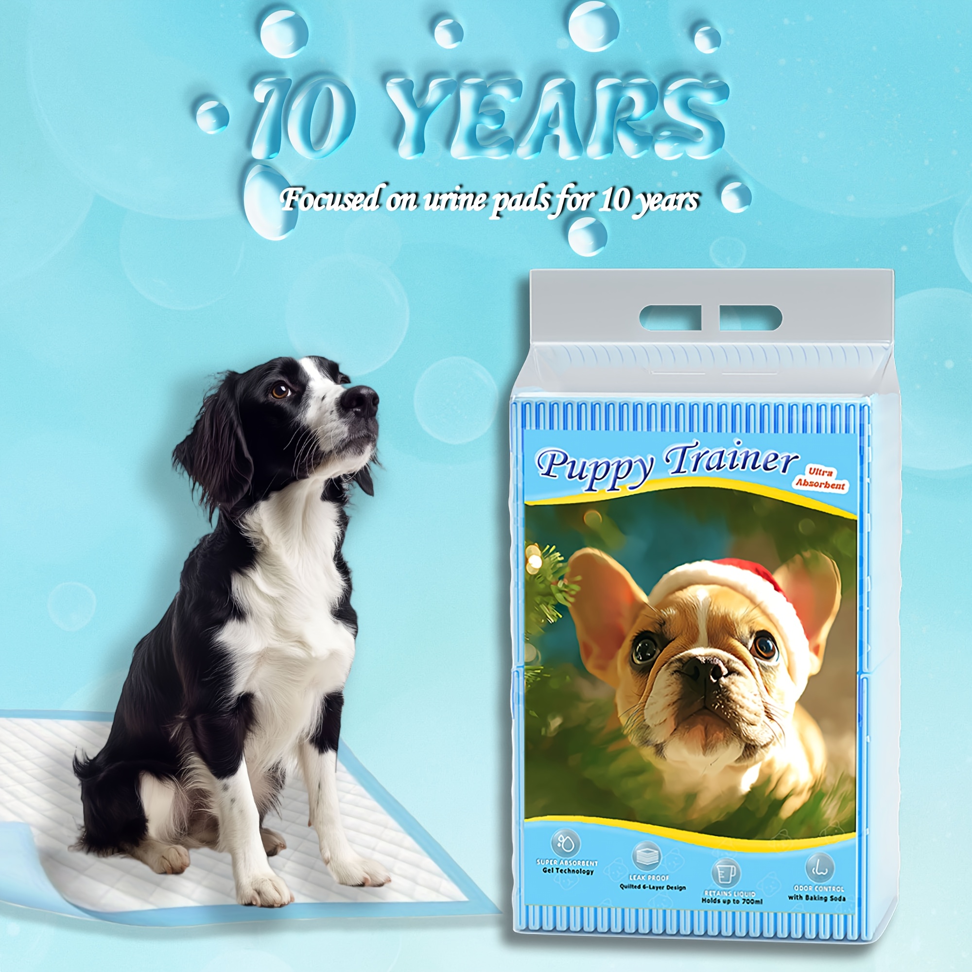 20-pack puppy training pads super absorbent, disposable pet pads