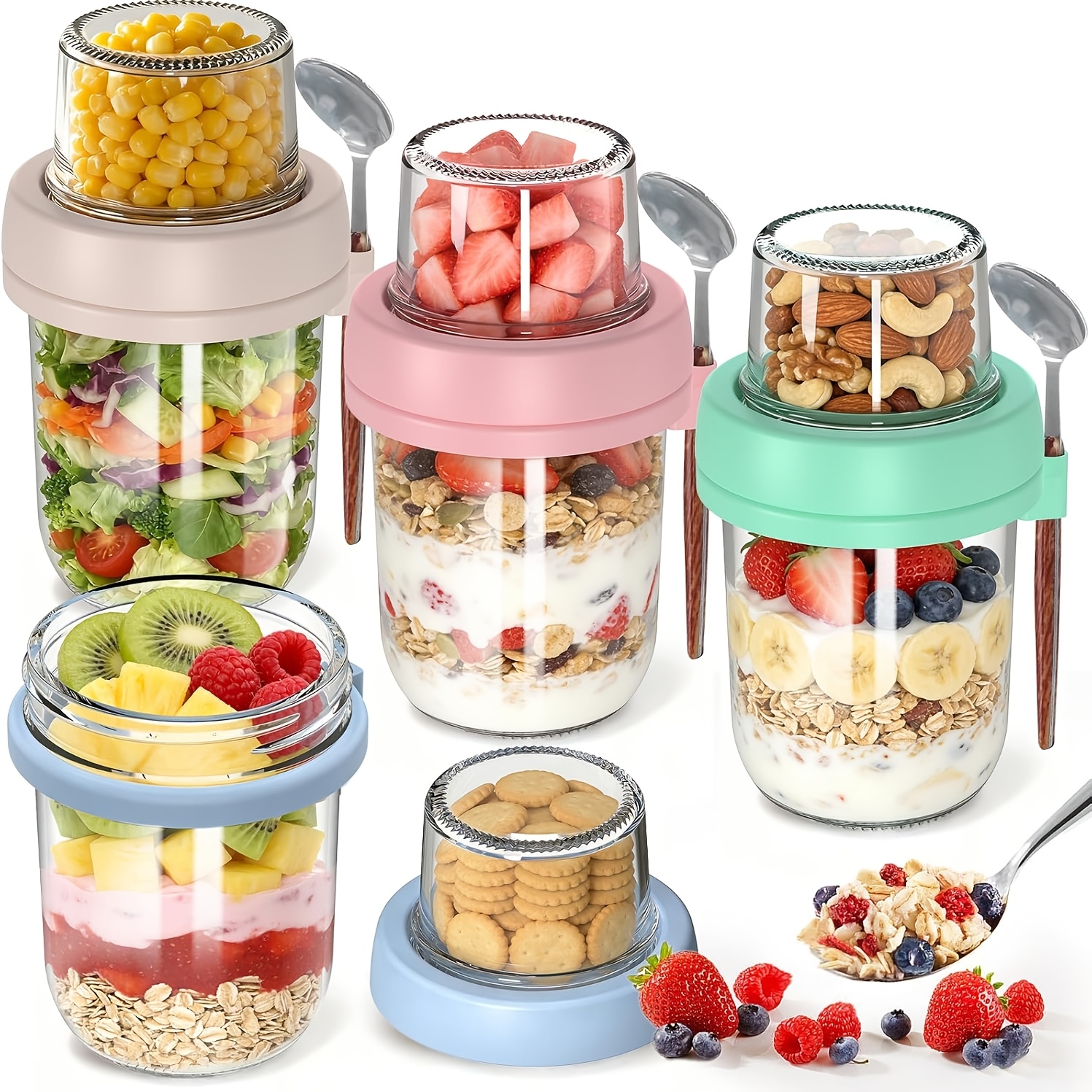 food storage glass containers sold on Temu United States