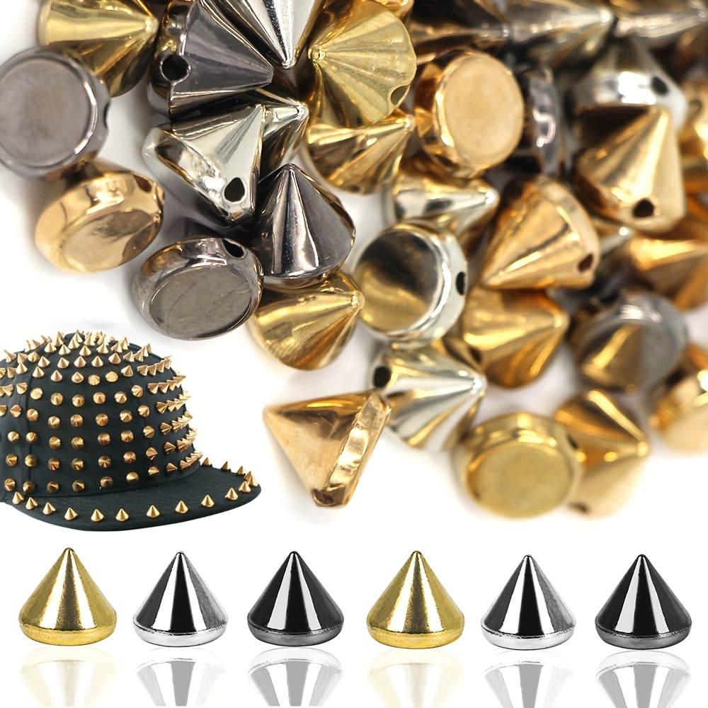 Spikes for Clothing Studs for Clothing 244 Sets of Spike Studs Punk Style  Croc Spikes 3 Colors 9 Shapes Rhinoceros Horn Pepper Skull etc. with a Full  Set of Setting Tools, Spikes