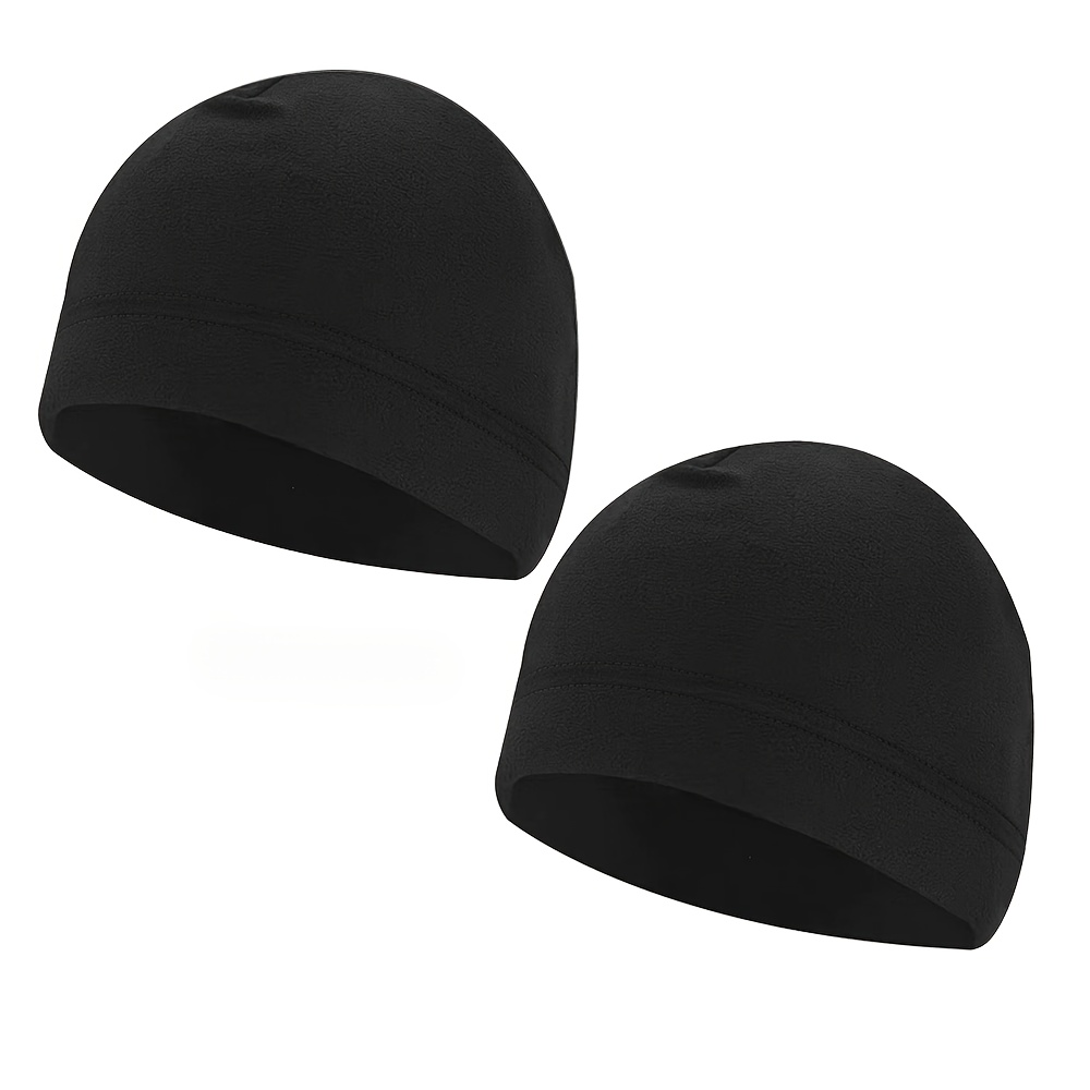 TEMU 2-pack Men's Winter Windproof Warm Riding Hats, Thickened Cold-proof Outdoor Warm Hats, Suitable For Cold Weather Riding - Ideal Christmas
