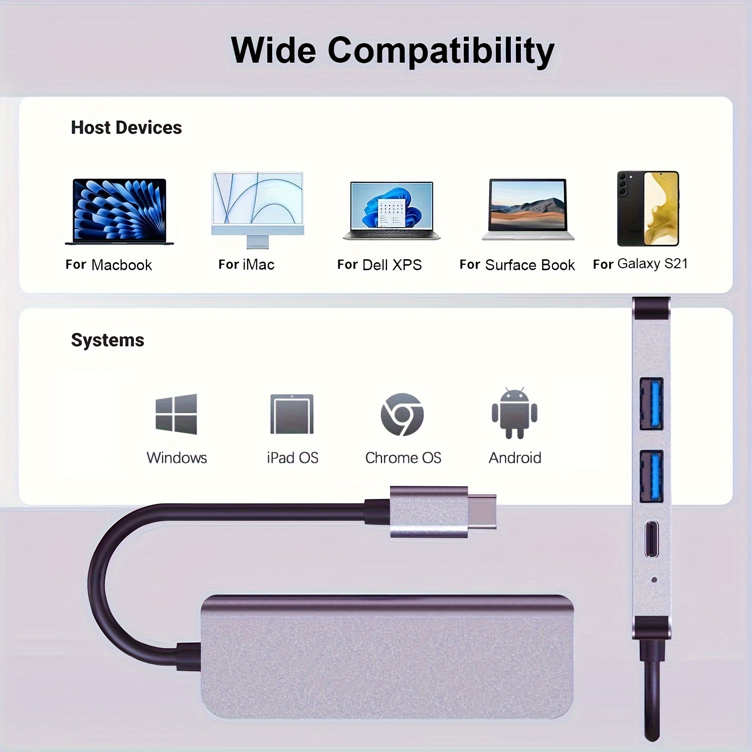 Adaptador Macbook Air Pro Hdmi 4k Usb Tipo C Samsung Dex